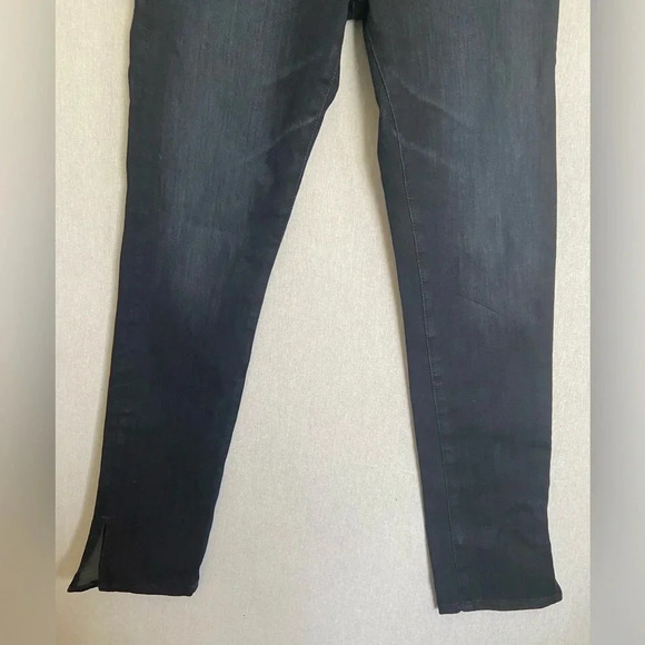 AG Anthropologie high rise Stevie Ankle dark denim straight ankle jeans Sz 27R - Picture 6 of 12
